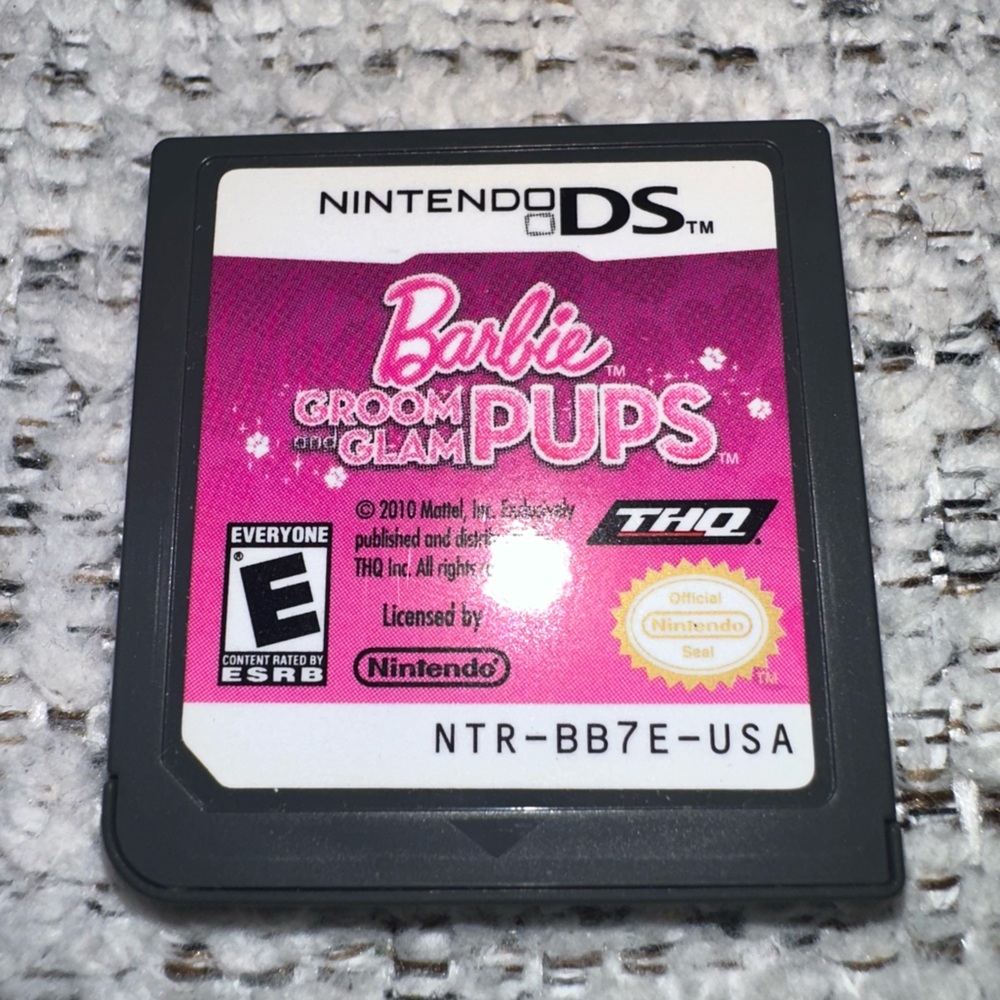 Nintendo DS Barbie Glam Pups Game Cartridge